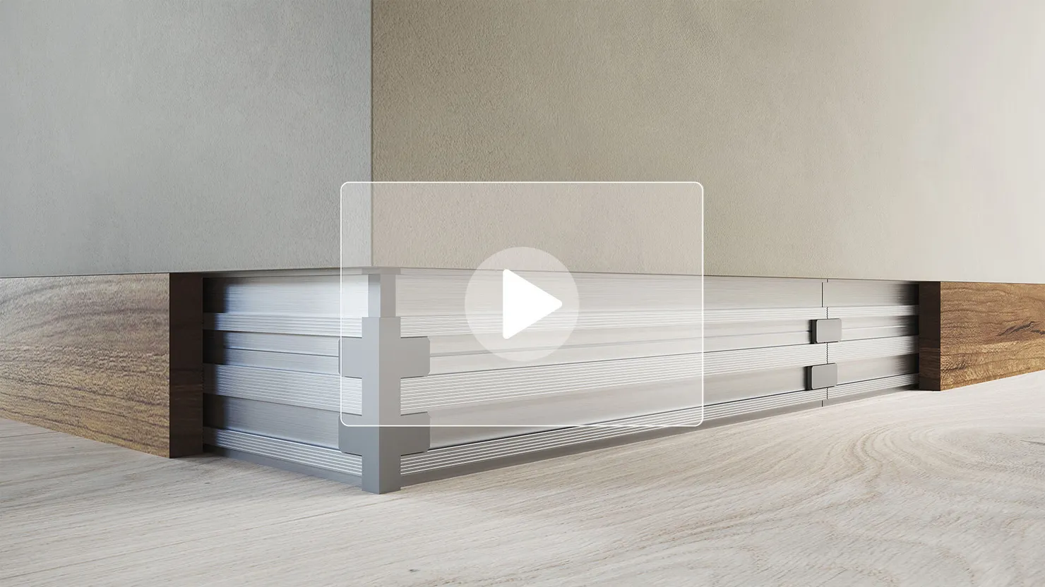 Come installare il battiscopa filo muro Absolute Rush