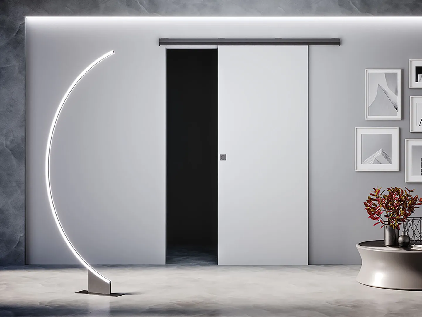 New BinAir: wall mounted sliding door