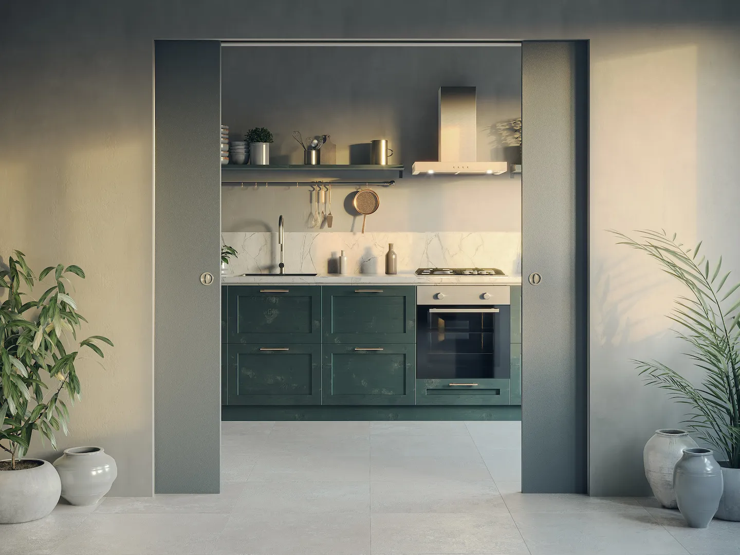 Come scegliere le porte della cucina: tra stile e funzionalità