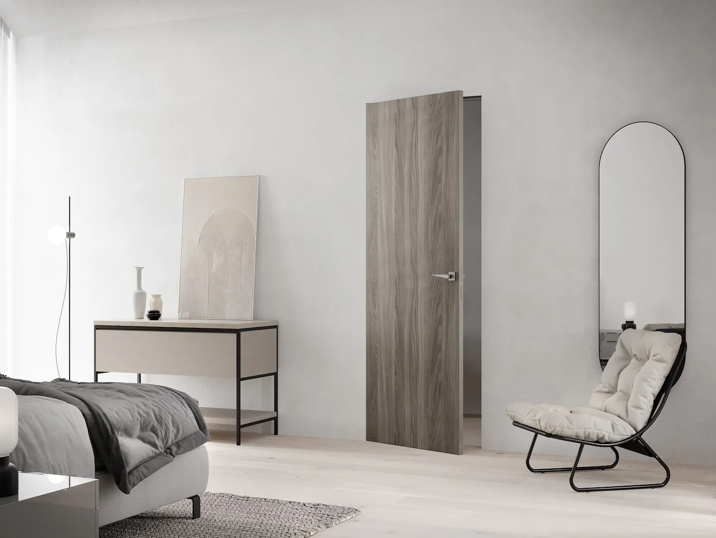 Porta battente filo muro o tradizionale? Differenze e consigli