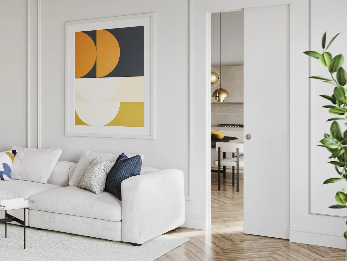 Porte filo muro per spazi ridotti: minimalismo intelligente