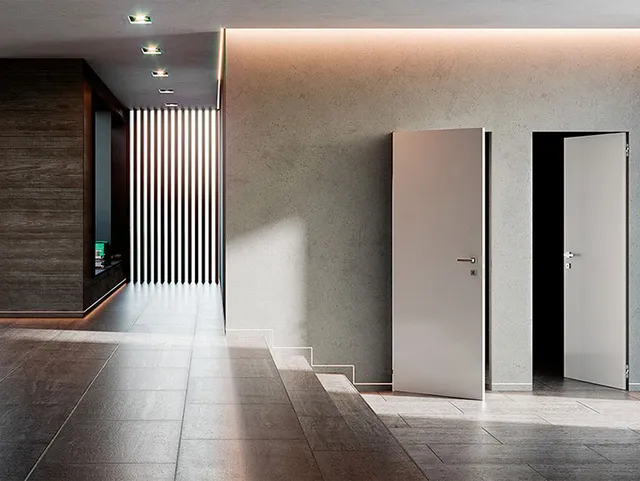 xREVERx: la puerta reversible a ras de pared de Ermetika