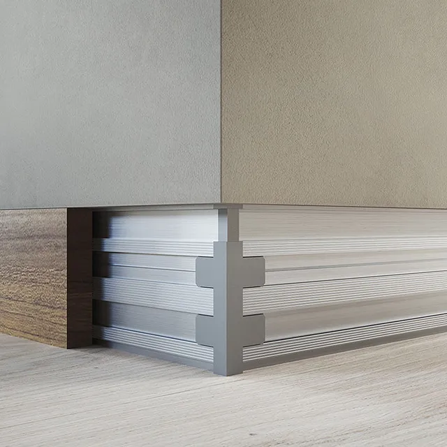 Elegant flush skirting board