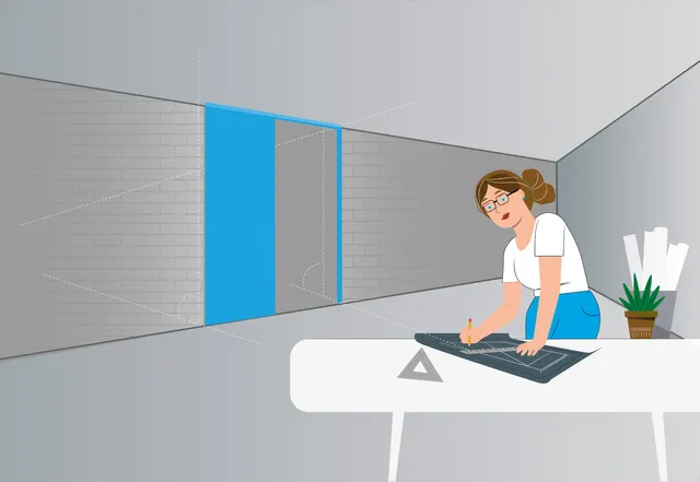 Comment choisir les dimensions d'un système de porte coulissante affleurante