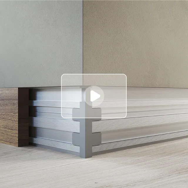 Come installare il battiscopa filo muro Absolute Rush