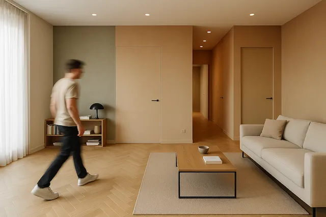 Colori e finiture eleganti per porte filo muro