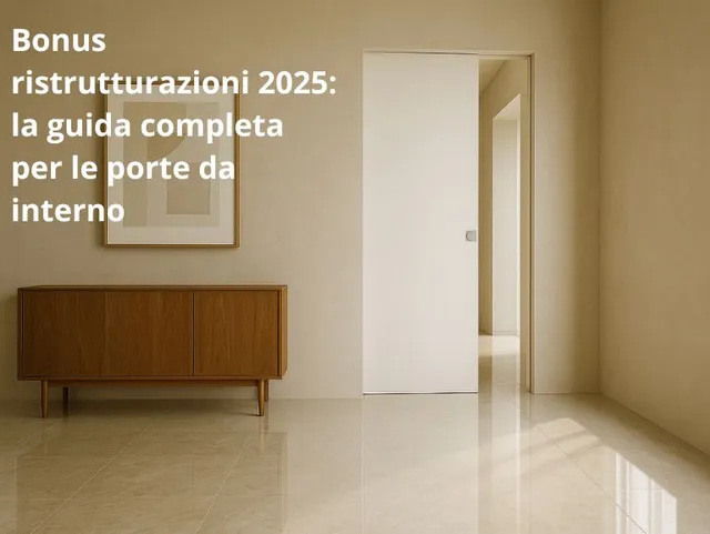Bonus ristrutturazioni 2025: detrazione per le porte interne, guida completa e aggiornata