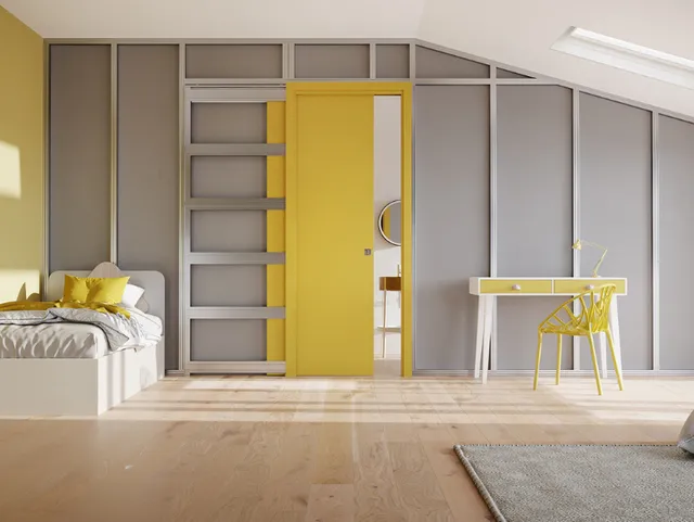 Drywall walls with sliding doors: a modern and efficient solution