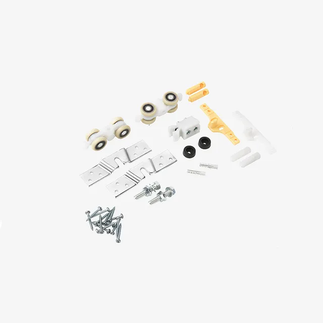 Kit carrello per portata 120 kg con tutti gli accessori su sfondo bianco.