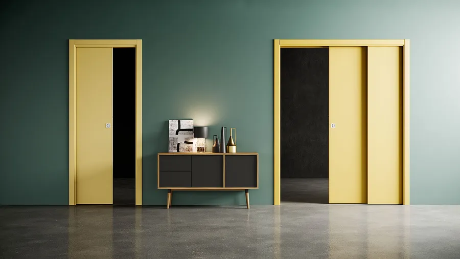 Lacquered door: