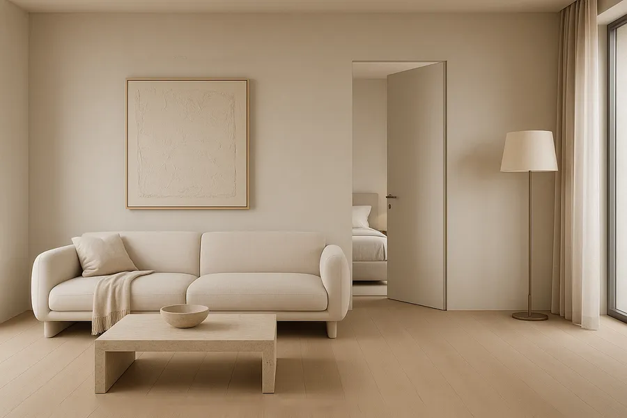 Ermetika flush doors: colour that enhances form